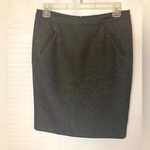 Loft Gray Pencil Skirt